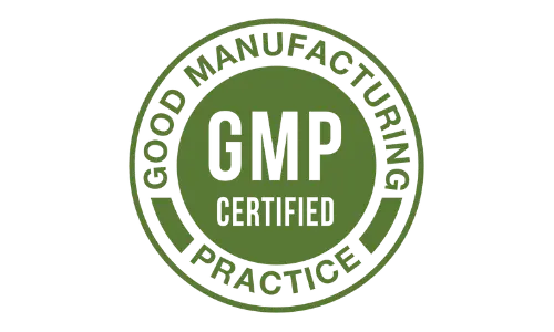 TerraCalm GMP Certified facility badge